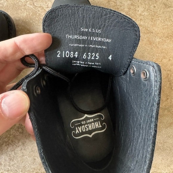 Thursday Boot Company. Captains matte black size 6.5 - Picture 5 of 12
